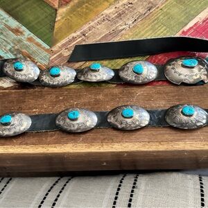 Silver and Turquoise Women's Belt